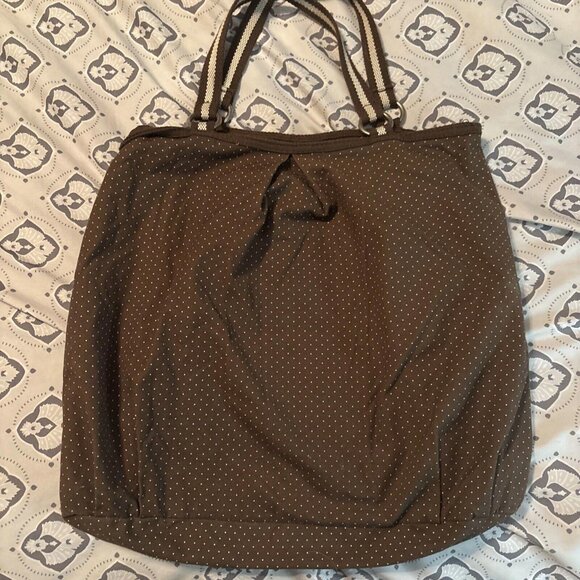 Brown 14X15" Spotted Old Navy Shopper Tote Handbag Purse - Picture 9 of 10